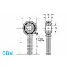 China Les embouts à rotule 4 d'acier inoxydable de DBM/DBF - rapiécez métrique imprégné d'huile de course en bronze wholesale