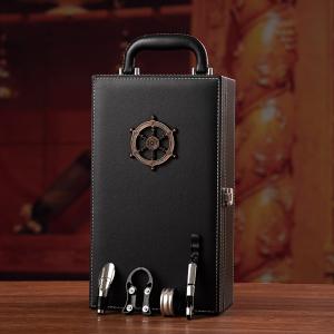 Wine Gift Leather Gift Box Luxury Champagne Bottle Packaging