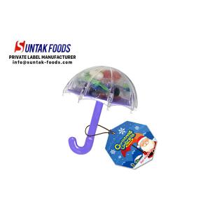 Seasonal Christmas umbrella Jelly bean toy candy with small toys