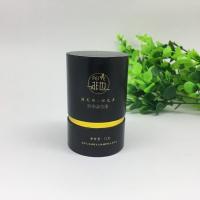 China Eco Friendly Paper Tube Packaging / Black Cardboard Tubes With Lids on sale