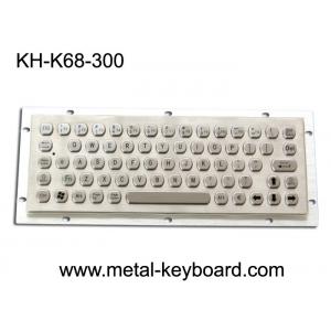China Dustproof Metal Computer Keyboard , Stainless Steel Keyboard 68 Key Buttons supplier
