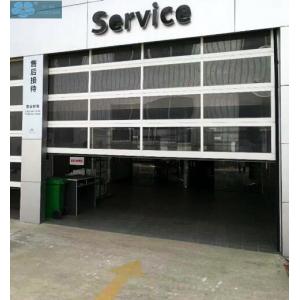 China Motorized Aluminum Frame Glass Insulated Clear Garage Door supplier