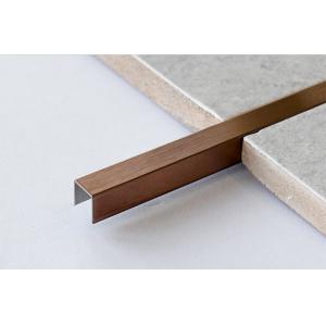 China 2mm Stainless Steel Outside Corner Trim Metal Edge Trim For Ceramic Tile supplier