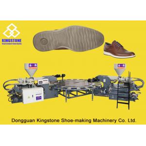 Automatic Rotary PVC/TPR Shoe Sole Making Machine , Outsole Direct Injection Moulding Machine