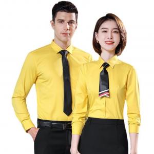 Short/Long Sleeve Men's and Women's Casual Shirt with Viscose/Polyester/Spandex Fabric