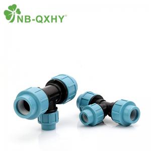 Plastic PP PE Compression HDPE Pipe Fittings Coupling for 16mm to 110mm Drip Irrigation