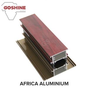 New design Aluminum 6063 6060 t5 Wood grain aluminum extruded profiles