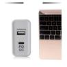 China 45W US Plug Dual Port Wall Charger with USB-C and USB-A wholesale