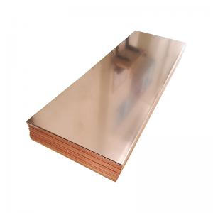 China Annealed Pure Copper Sheet Bright Surface Heat Treating supplier