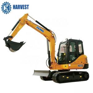 XCMG XE55D Power 36.2kw Rated Speed 2100rpm 5 Ton Mini Crawler Excavator