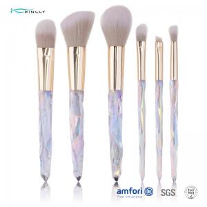 Oem Plastic Handle 10pcs Diamond Makeup Brush Set