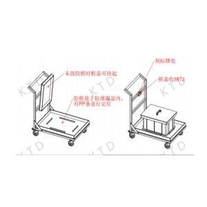 China Camión de transporte KUTED de 200 kg de capacidad de carga y ruedas de carga pesadas de 4"-6" para un movimiento suave wholesale