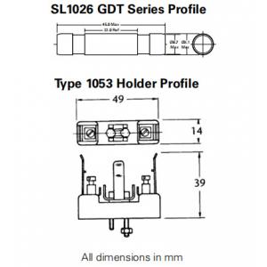 Littelfuse SL-1026-700 High Power Gas Discharge Surge Protector Plasma GDT