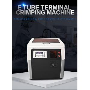 China Bulk Tube Pre Insulated Semi Automatic Wire Stripping And Terminal Crimping Machine supplier