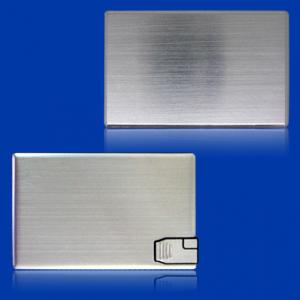 China novelty metal credit card USB memory sticks 1GB 2GB with print logo or engraved logo supplier