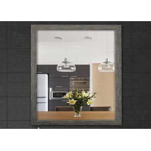 China Modern Stylish Wood Frame Wall Mirror , 3-6mm Decorative Bathroom Wall Mirrors supplier