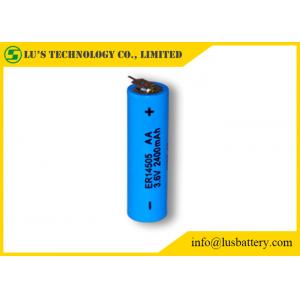 China ER14505 Size AA 3.6 V 2.4Ah Lithium Thionyl Chloride Battery 3.6v 2400mah disposable batteries size AA wholesale