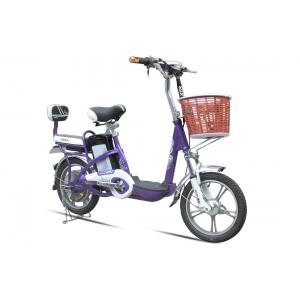 38V Li Battery 2 Wheel Adult Electric Bike Purple Electric Road Bicycle