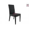 China Urban-Style Metal Frame Black Leatherette Padded Armless Dining Chair wholesale