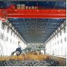 China Grab Bucket Double Girder Overhead Crane Mobile Travelling System Wide Span wholesale