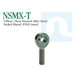 NSMX - T Precision Stainless Steel Rod Ends 3 Piece Heat Treated Alloy Steel Nickel Plated
