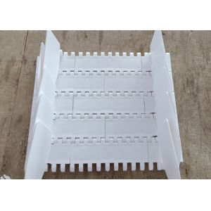 Cinturão transportador modular de plástico com moldura de largura