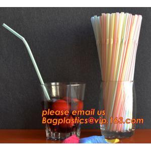 China PP plastic red and white stripe straight drinking straw,manufacturer wholesale cheap custom disposable clear PP plastic supplier