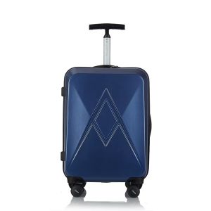 China Simple Style Custom Designer Hardside Travel Lightweight Suitcases Single Pull Rod Zipper Checked Carry on Trolley Case PC Luggage wholesale