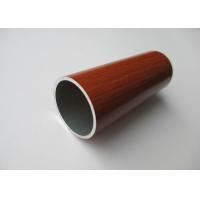 China Diameter 30mm Aluminium Round Tube Wood Grain Painted Environment Protection on sale