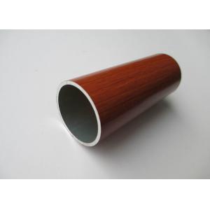 Diameter 30mm Aluminium Round Tube Wood Grain Painted Environment Protection