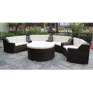 China 5 piece -Hotel conference room meeting chairs with rattan round ottoman commercial furniture-16200 supplier