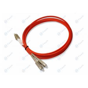 Multimode Fiber Optic Jumper Patch Cable SC To LC Duplex PC Polishing Type