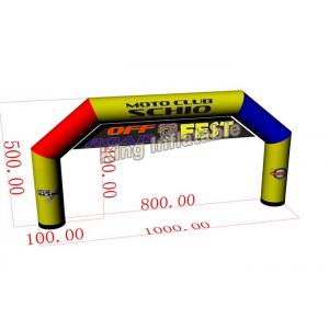 China 10m*5m Mix Color Large PVC Custom Inflatable Arch / Inflatable Advertising supplier