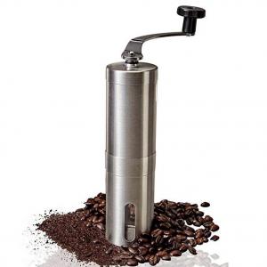 China Stainless Steel Coffee Mill Grinder Brushed Manual Coffee Grinder supplier