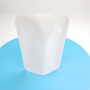 China La soudure à chaud rescellable faite sur commande AUCUNE tirette Doypack rescellent le support de poche vers le haut du sac matériel blanc d'emballage du PE NY de graine de fleur de poche supplier