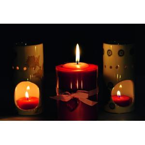 China 30 * 60cm Romantic Candles Spray Painting Lighted Wall Art for Wedding Decoration supplier