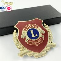 China Custom Business Lapel Pins Gift , Personalised Zinc Alloy Lions Club Badge on sale