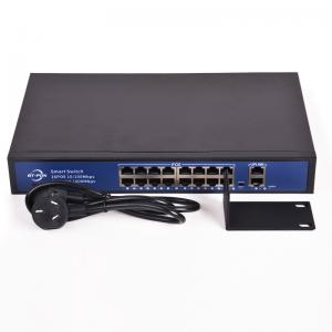 China V2.0 IEEE 802.3af/At 150w 16 Port Poe Network Switch supplier