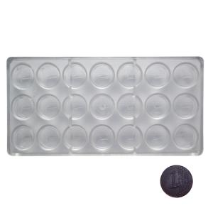 Rectangle Coin Shaped Chocolate Moulds Polycarbonate PC Chocolate Mould