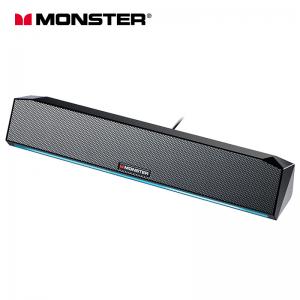 FCC Monster G01 RGB Computer Speakers Black 1.4m Portable Bluetooth Speaker