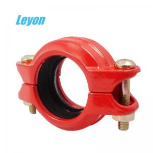 China Grooved Rigid/Flexible Coupling Fire Fighting Grooved Fittings DN50 - DN200 Ductile Iron Pipe Fittings supplier