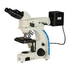 China Microscope métallurgique binoculaire droit avec la lumière réfléchie et transmise supplier
