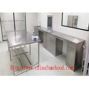 Customized Made Size Original Metal Color Lab Bench Furniture Stainless Steel Lab Furniture for  Hospital Laboratory