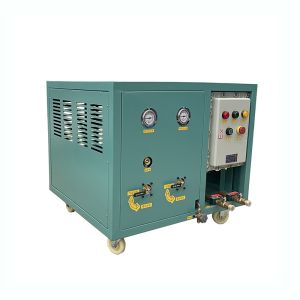 China R123 R245fa Oil Less 2HP Refrigerant Recovery Charging Machine Low Pressure Refrigerant Chiller Recovery Machine wholesale
