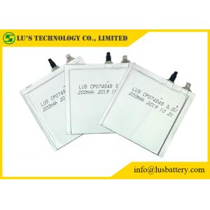 China IOT High Temperature Lithium Battery 3V 200mAh CP074848 Super Thin Battery supplier