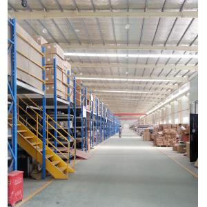 Multi Layer Metal Mezzanine Racking System / Industrial Mezzanine Floor Customized Depth