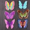 China Small Butterfly Iron On Embroidered Applique Patches Cloth Badge For Clothes Customized wholesale