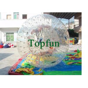 PVC Clear Inflatable Zorb Ball / Inflatable Human Hamster Ball For Inflatable Zorb Ramp 