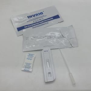 China High Sensitivity One Step Rapid Test Kit Aids / Hiv 1/2 Antibody Whole Blood Infection Oem Packaging supplier