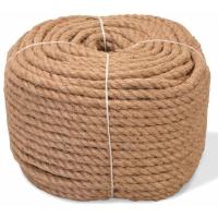 China 3 Strands Braided Jute Rope Sisal Rope Twist Rope with Length 0-1000m on sale